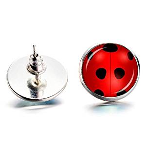 Pendientes con Diseño de "Miraculous Ladybug" - mundomariquita.com